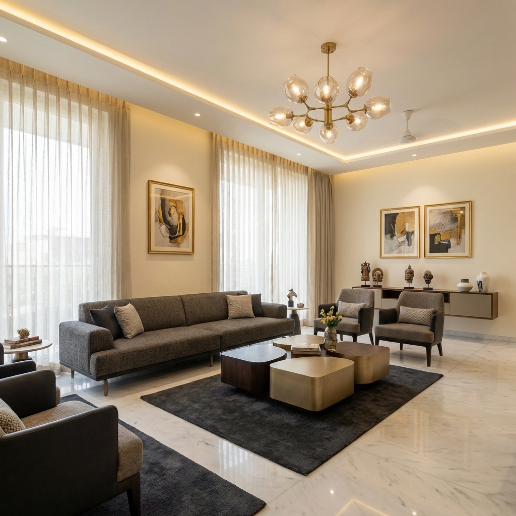 Luxury interior living room